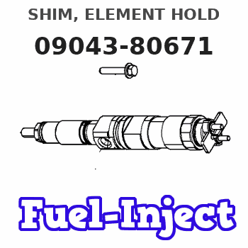 09043-80671 SHIM, ELEMENT HOLD