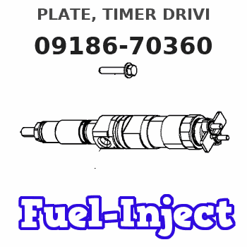 09186-70360 PLATE, TIMER DRIVI