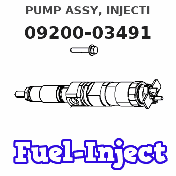 09200-03491 PUMP ASSY, INJECTI