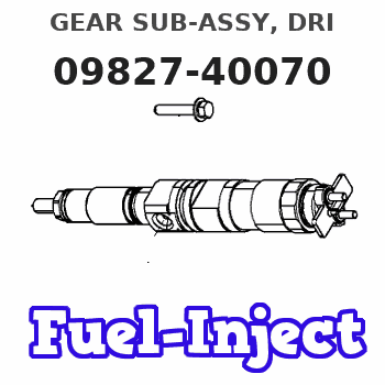 09827-40070 GEAR SUB-ASSY, DRI