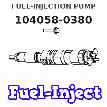 104058-0380 FUEL-INJECTION PUMP